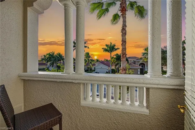 a view of a balcony with lake view and a ocean view