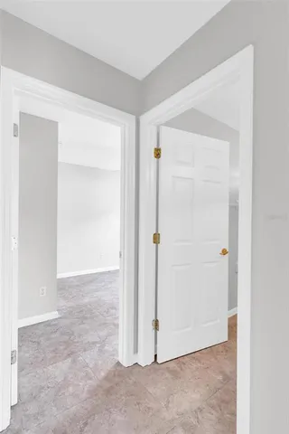 a view of an empty room