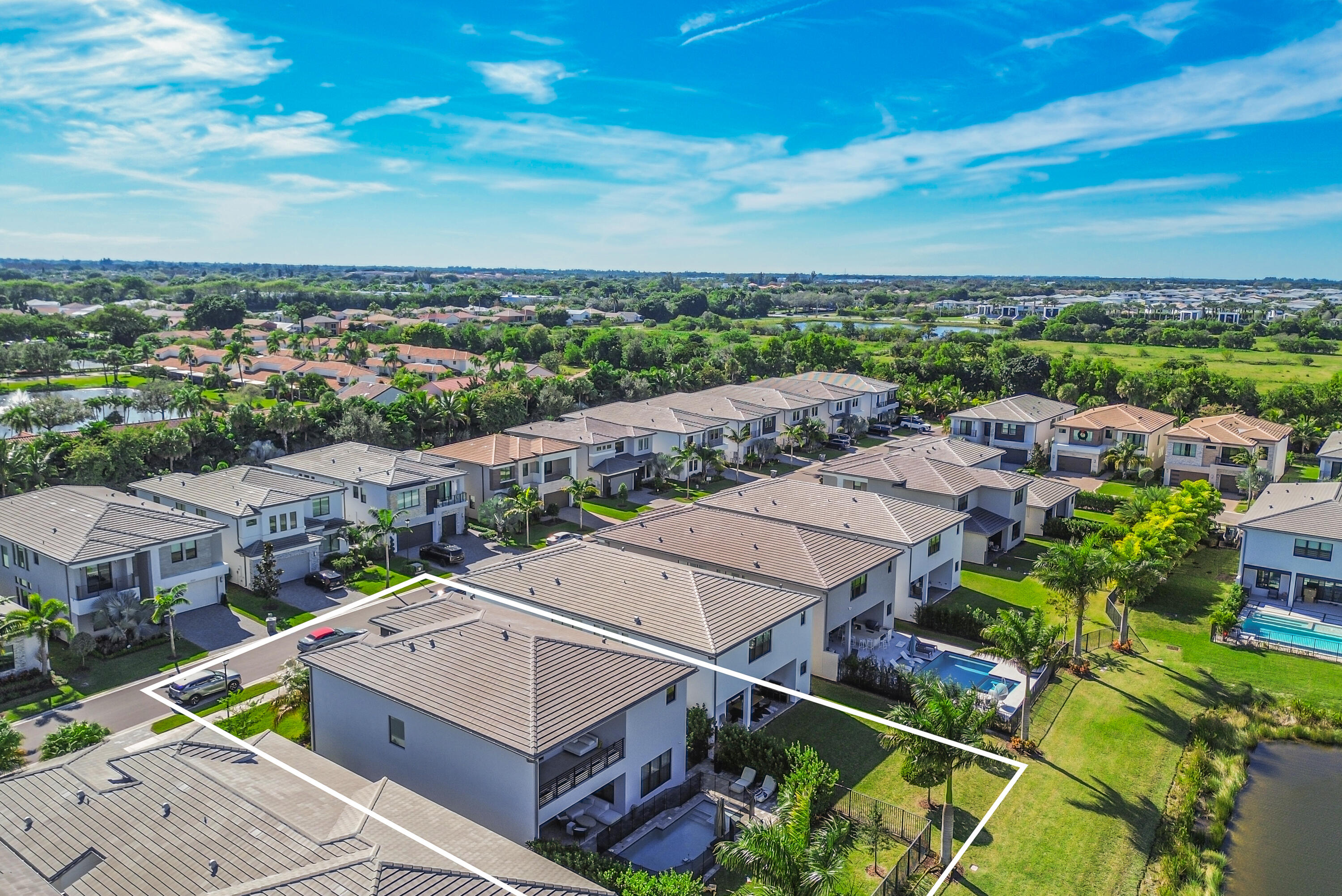 8593 Swinley Frst Way Boca Raton, FL 33434 - Photo 21 of 35 an aerial view of a house with a outdoor space