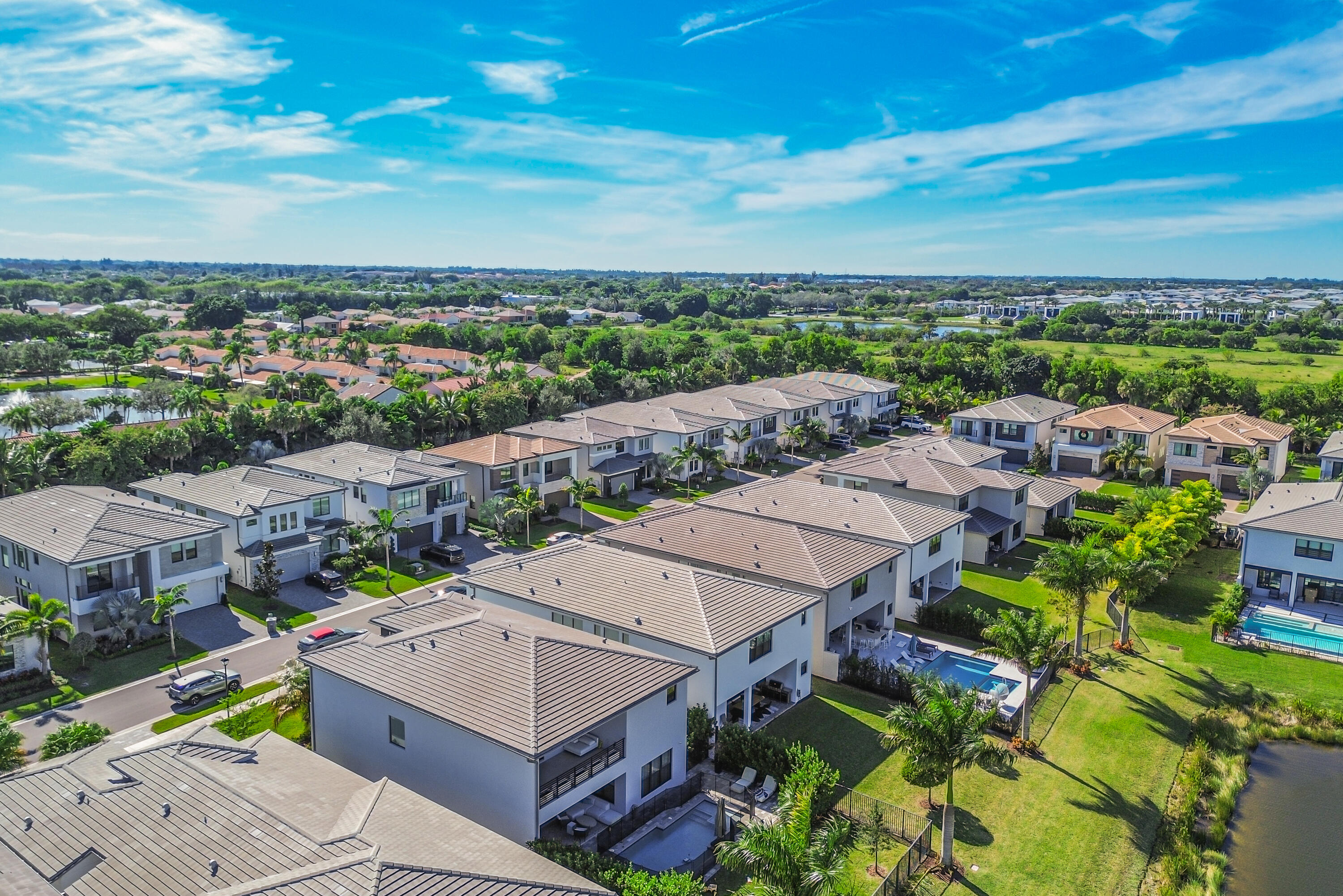 8593 Swinley Frst Way Boca Raton, FL 33434 - Photo 22 of 35 an aerial view of a houses with a city view
