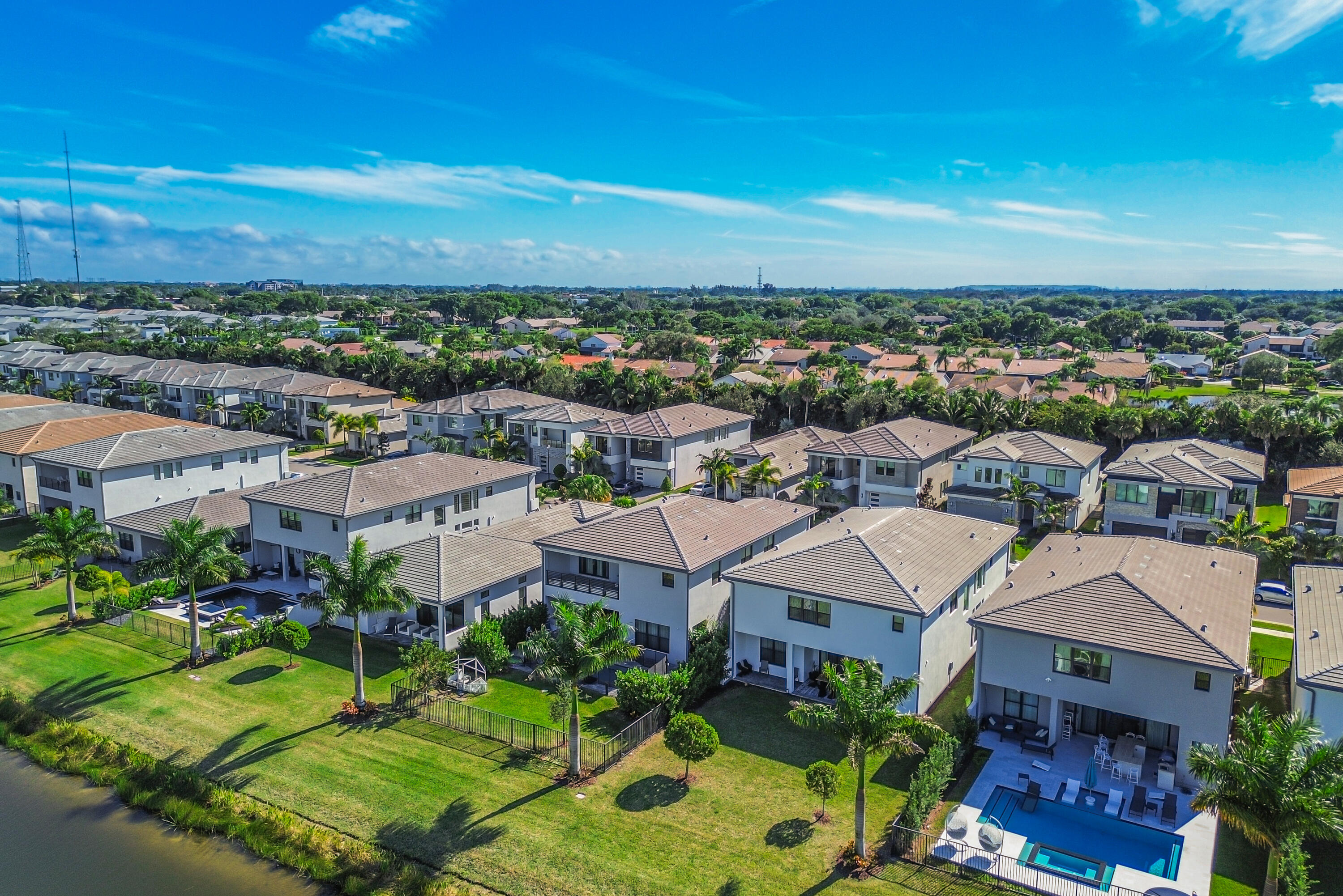 8593 Swinley Frst Way Boca Raton, FL 33434 - Photo 26 of 35 an aerial view of residential houses with outdoor space