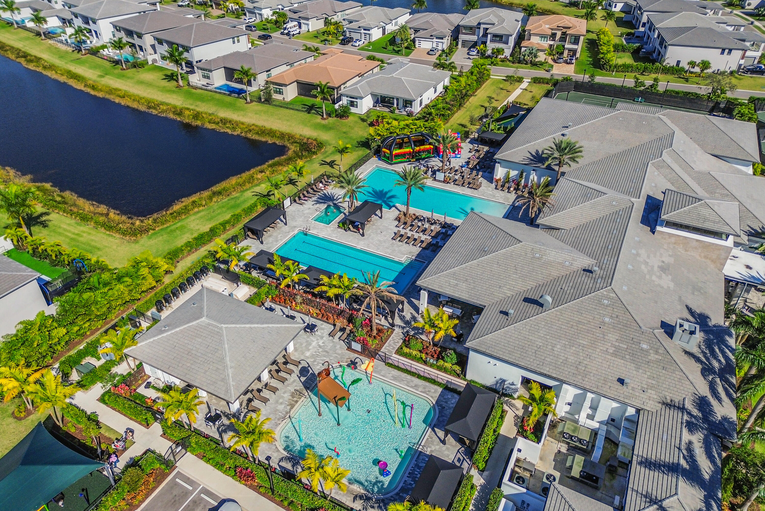 8593 Swinley Frst Way Boca Raton, FL 33434 - Photo 33 of 35 an aerial view of a houses with a swimming pool