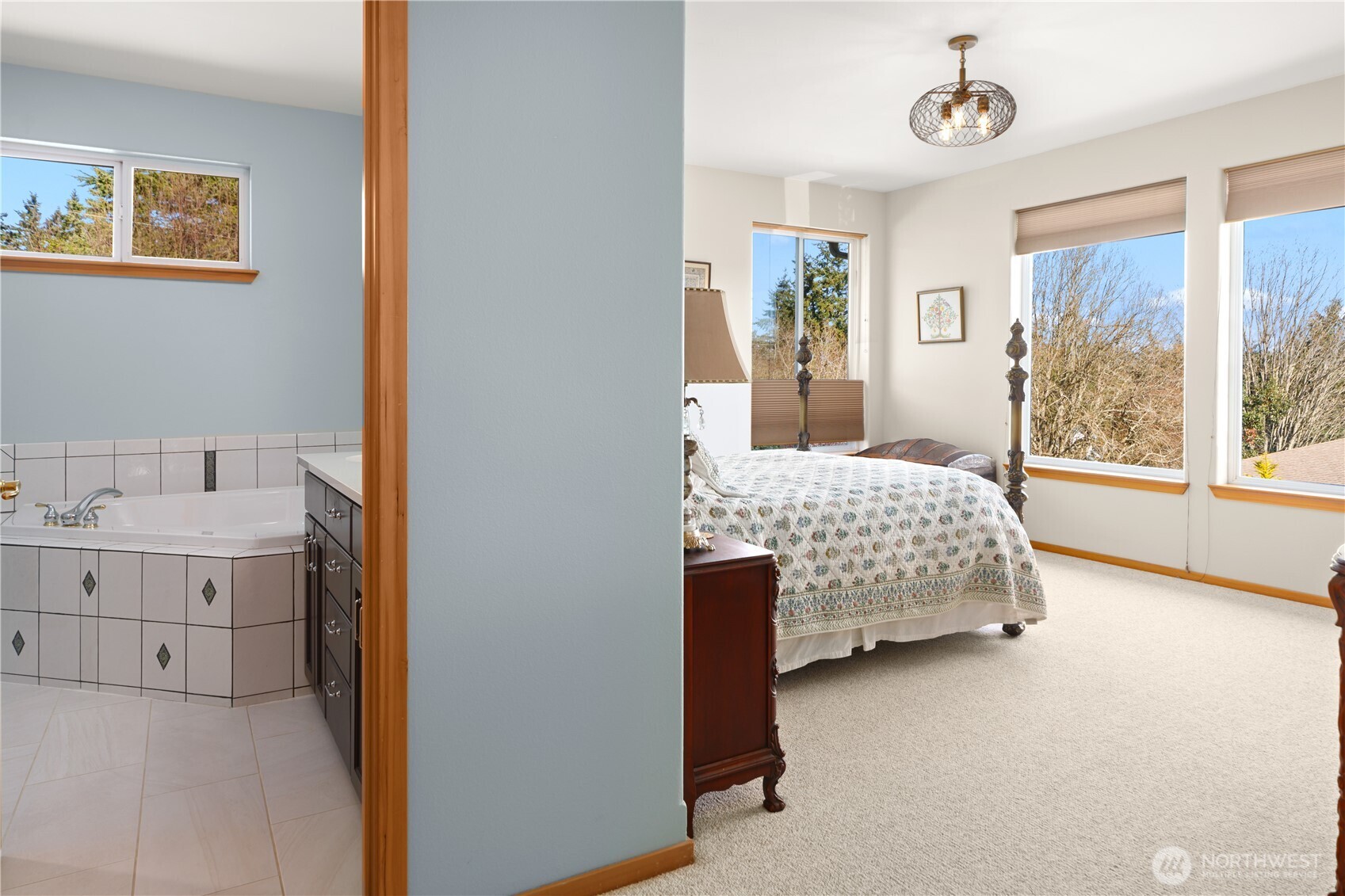 1355 Jackman Street Port Townsend, WA 98368 - Photo 15 of 38 a bedroom with a bed and a window