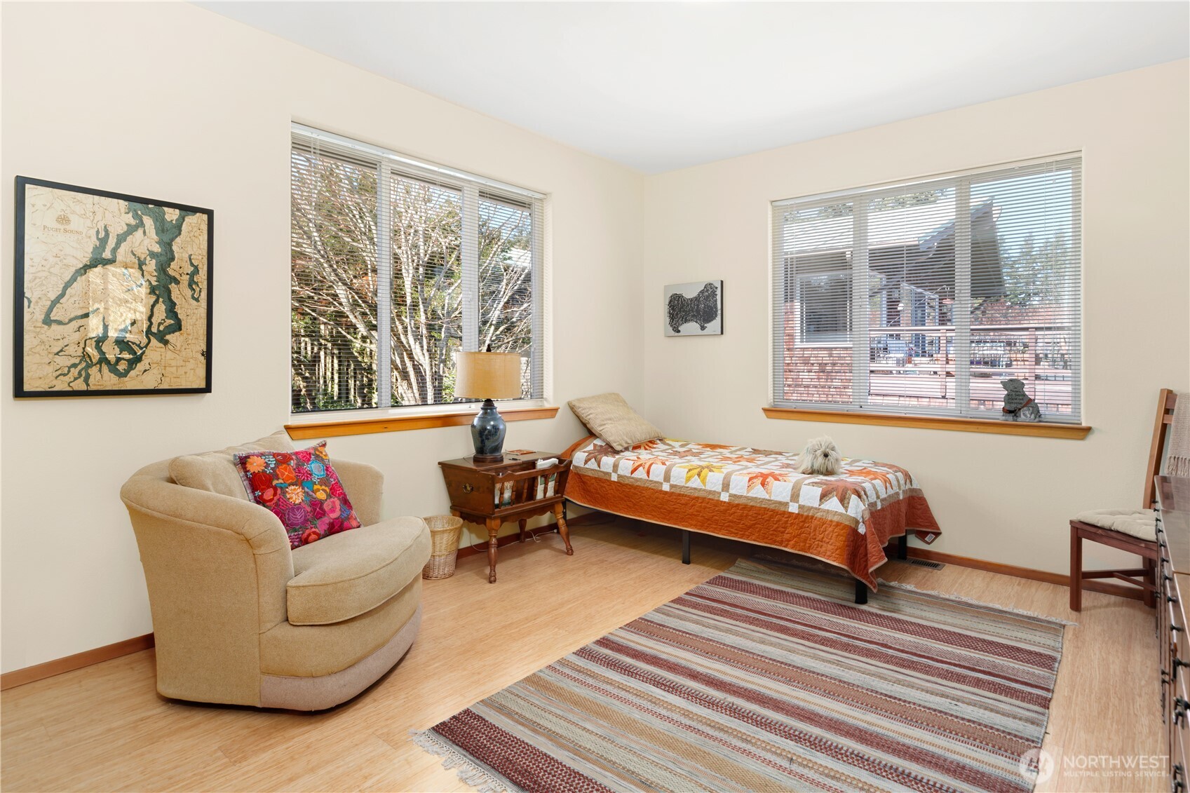 1355 Jackman Street Port Townsend, WA 98368 - Photo 18 of 38 a living room with furniture and a large window