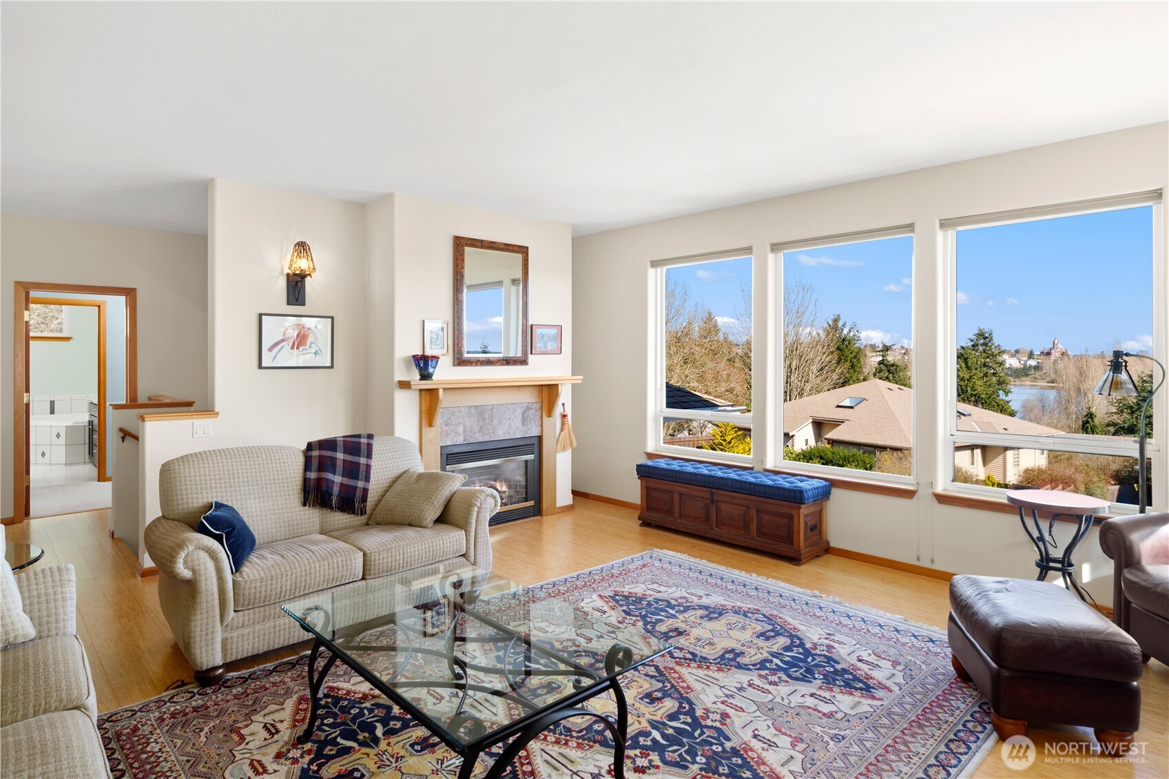 1355 Jackman Street Port Townsend, WA 98368 - Photo 3 of 38 a living room with furniture and a large window