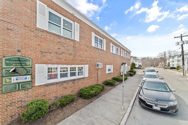 a house view with a garden space