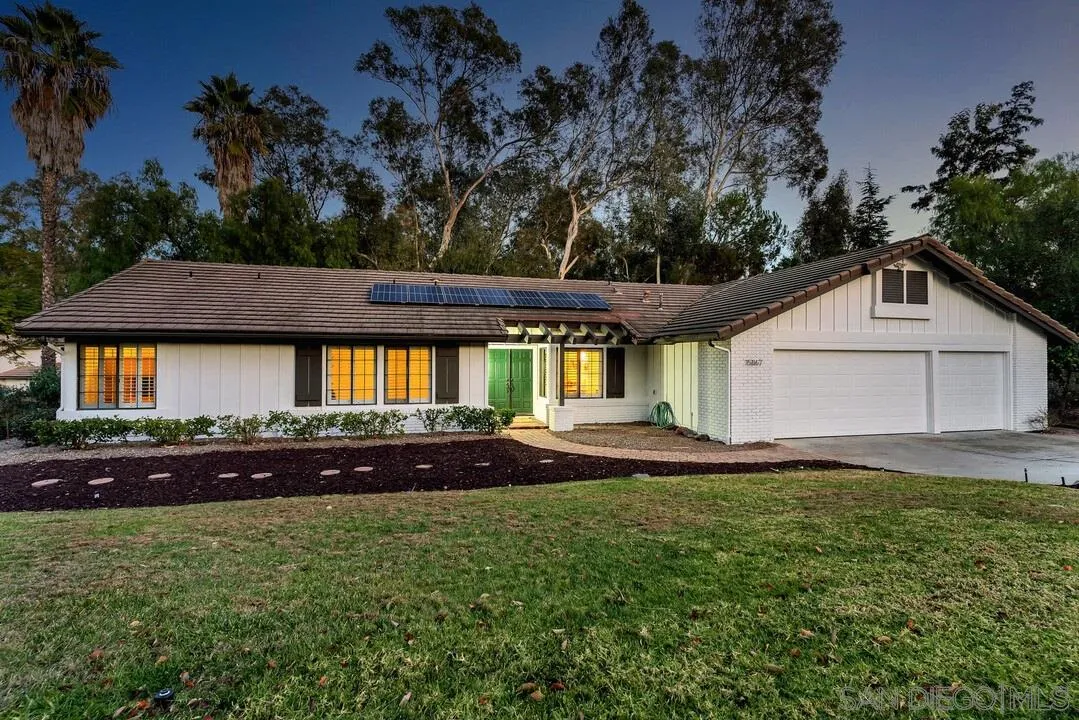 15867 Prairie Vista Road Poway, CA 92064 - Photo 2 of 70 a front view of a house with a yard