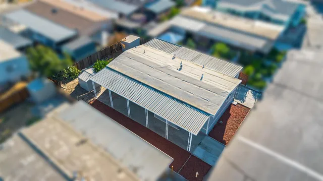 a view of a house with a space