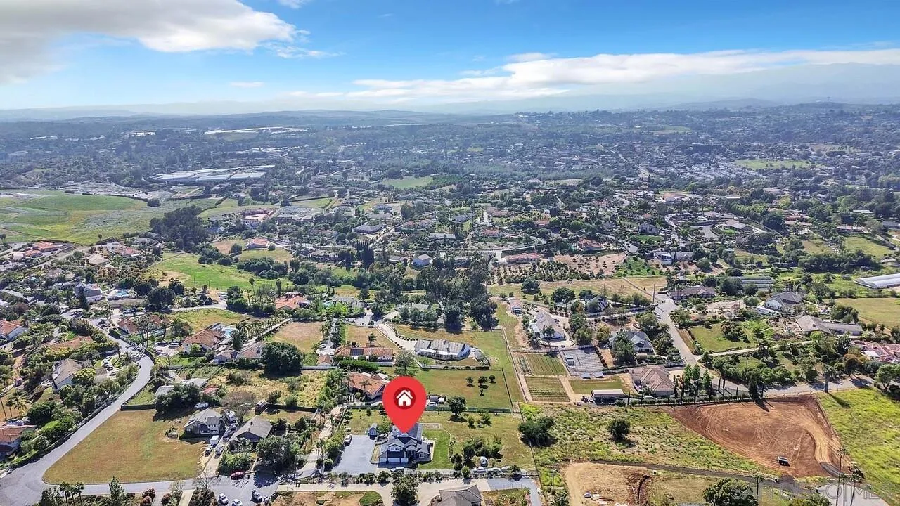 1990 Quiet Ranch Road Fallbrook, CA 92028 - Photo 54 of 54 an aerial view of city and lake