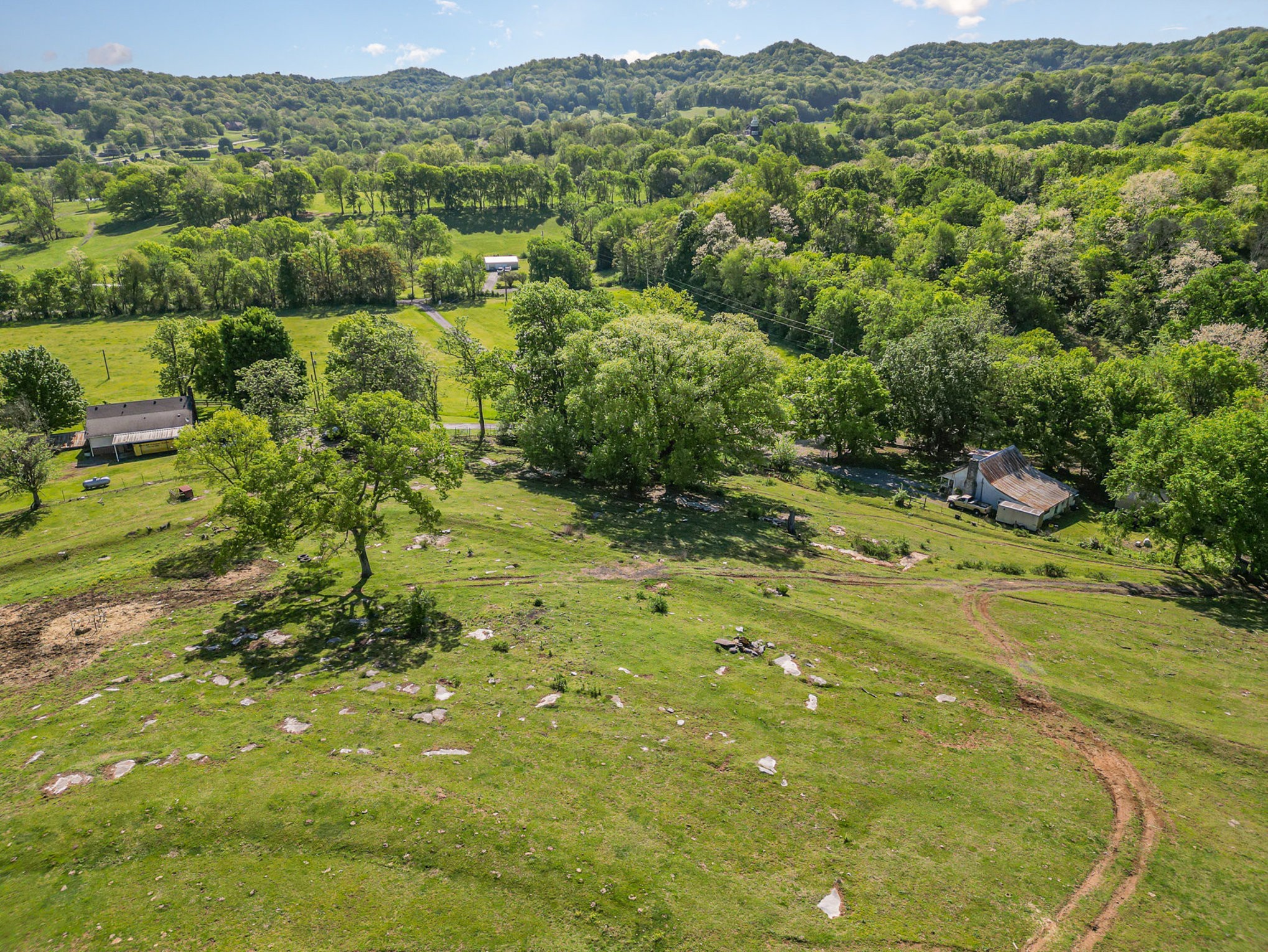 4481 Dyke Bennett Road Franklin, TN 37064 - Photo 21 of 24 a view of a lush green hillside and houses