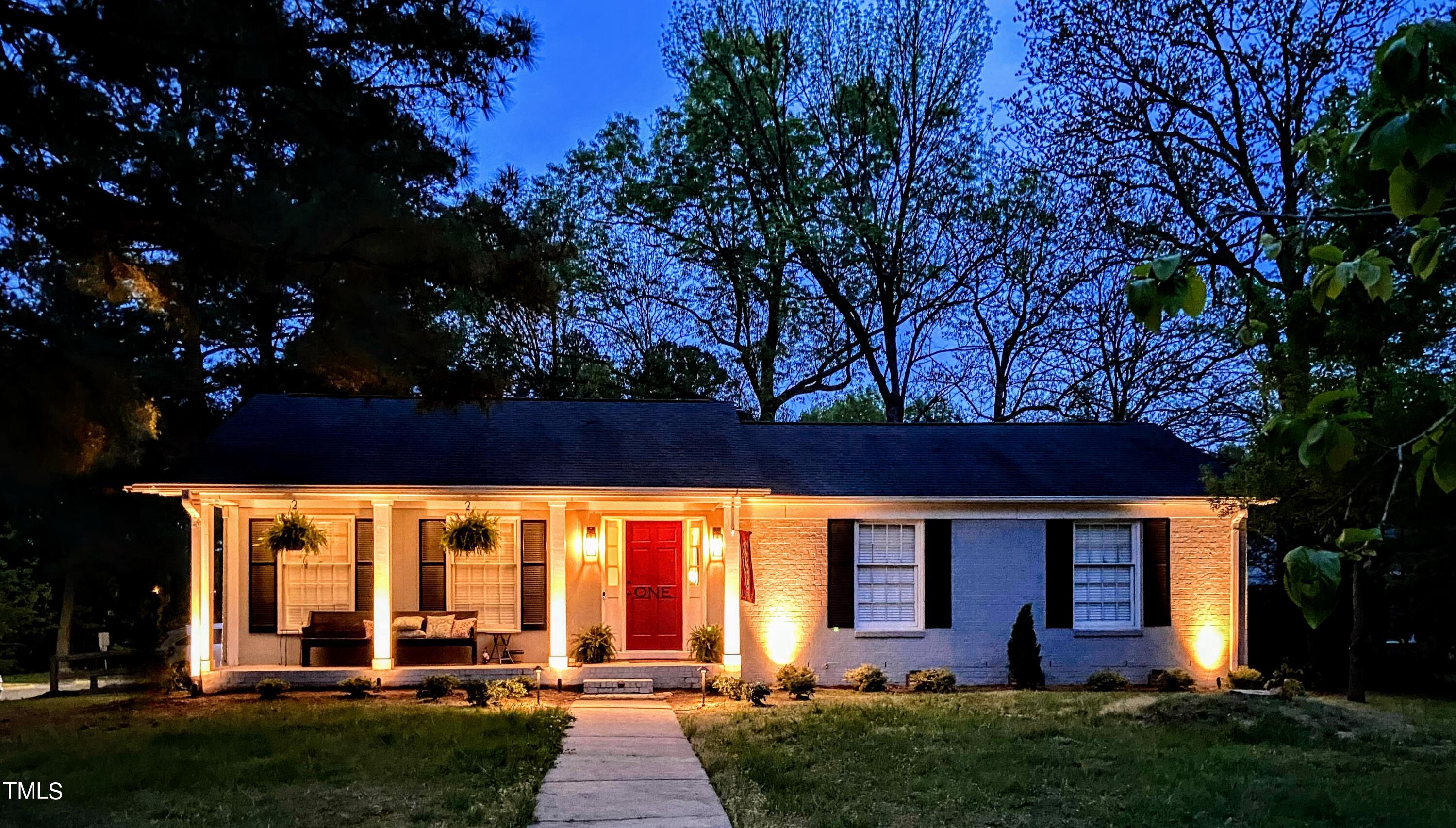 front view of house with a yard