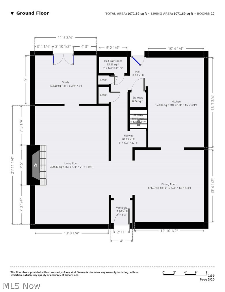 4054 Conover Road University Heights, OH 44118 - Photo 33 of 35 1st Floor Layout