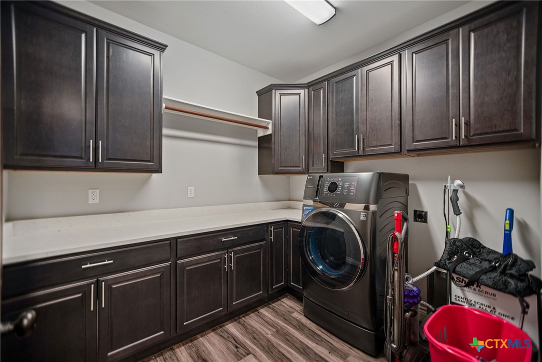437 Bischoff Road Inez, TX 77968 - Photo 15 of 47 a utility room with sink dryer and washer