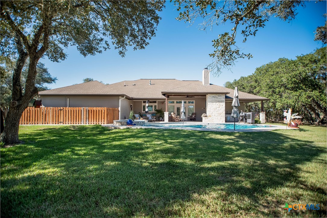 437 Bischoff Road Inez, TX 77968 - Photo 29 of 47 a front view of a house with a garden