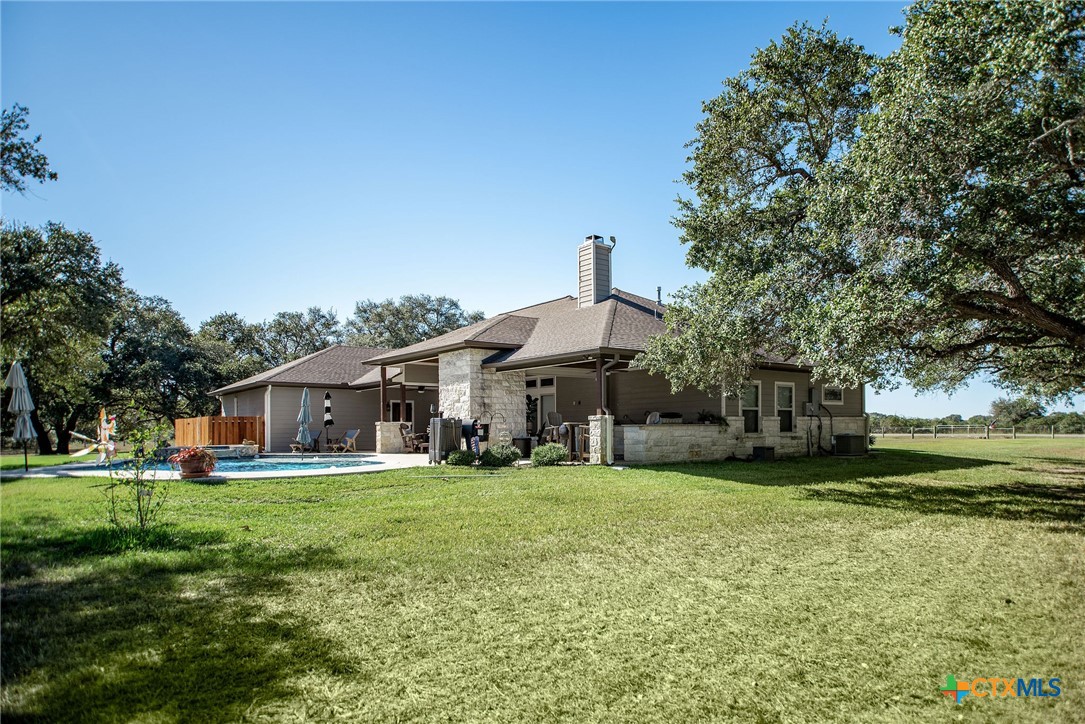 437 Bischoff Road Inez, TX 77968 - Photo 30 of 47 a view of a house with a yard and sitting area