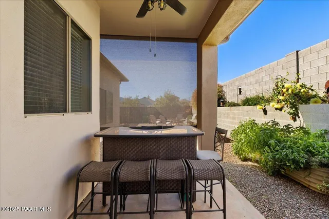 a view of a outdoor seating area
