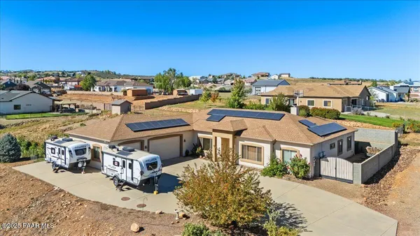 a city view with tall buildings