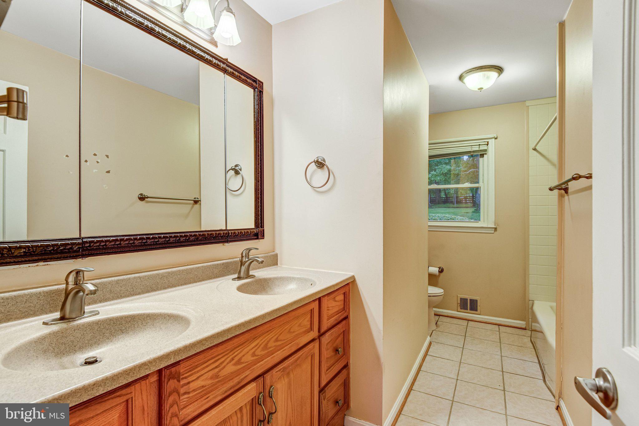 7961 Leeds Manor Road Marshall, VA 20115 - Photo 17 of 40 a bathroom with a sink and a mirror