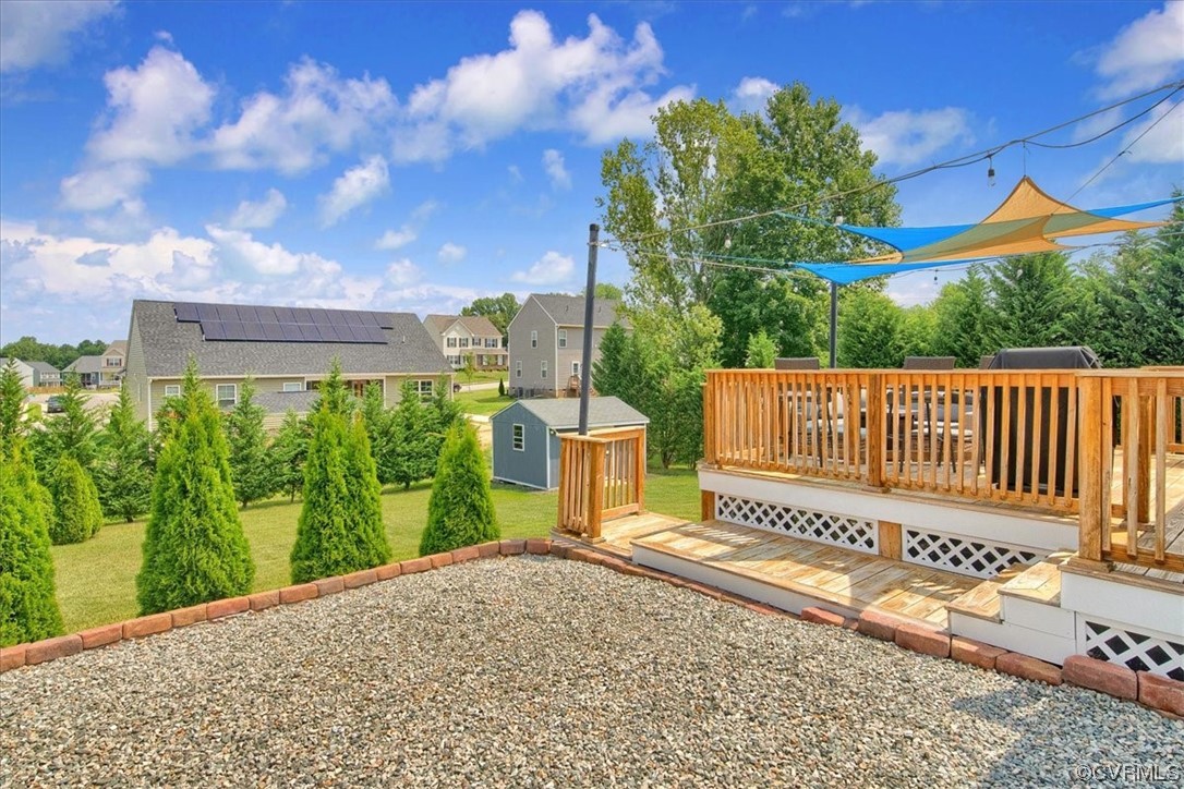 7719 Drexelbrook Road Chesterfield, VA 23832 - Photo 39 of 49 a view of a backyard with a small cabin
