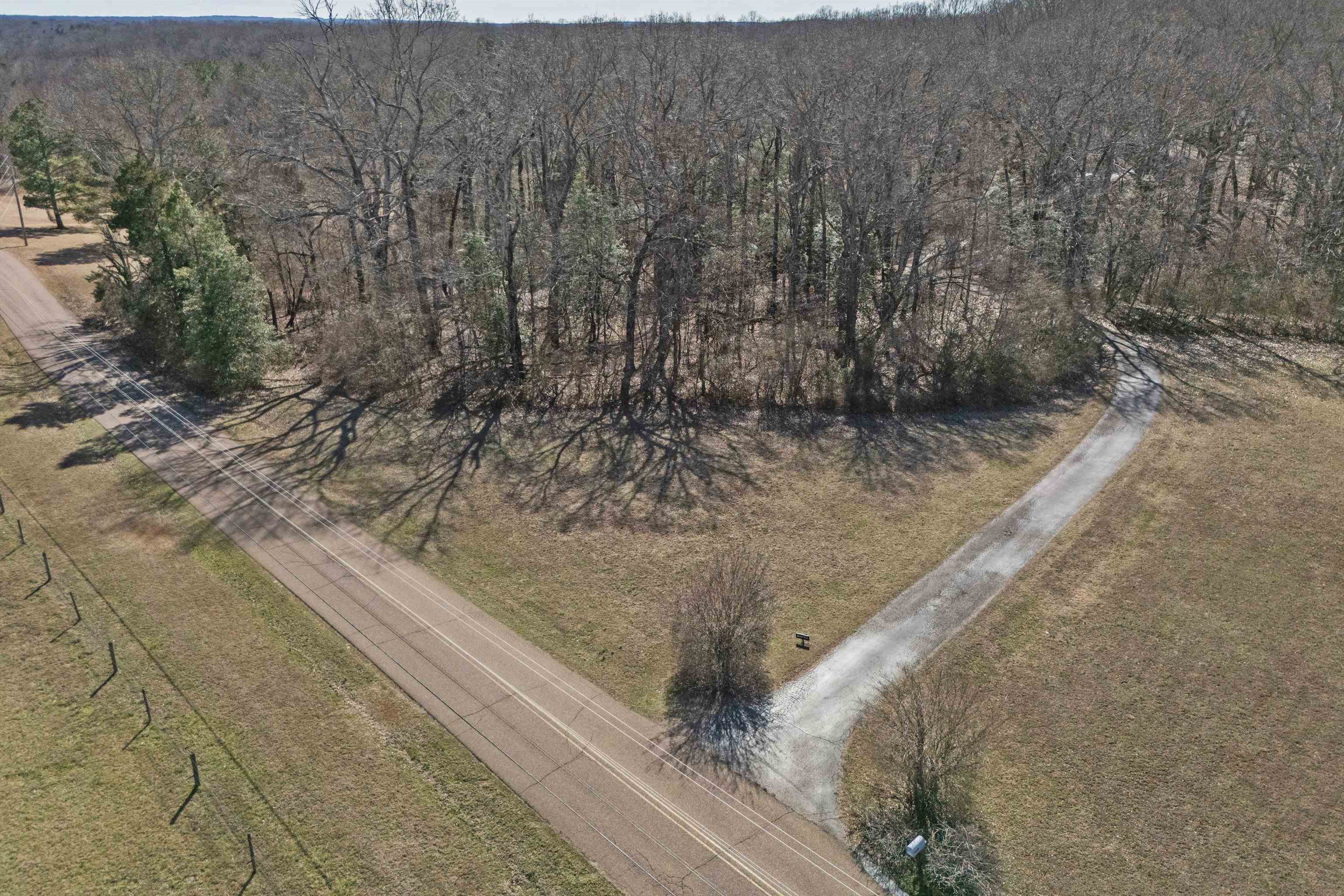 1805 Russell Road Bolivar, TN 38008 - Photo 33 of 39 Drone / aerial view with a wooded view