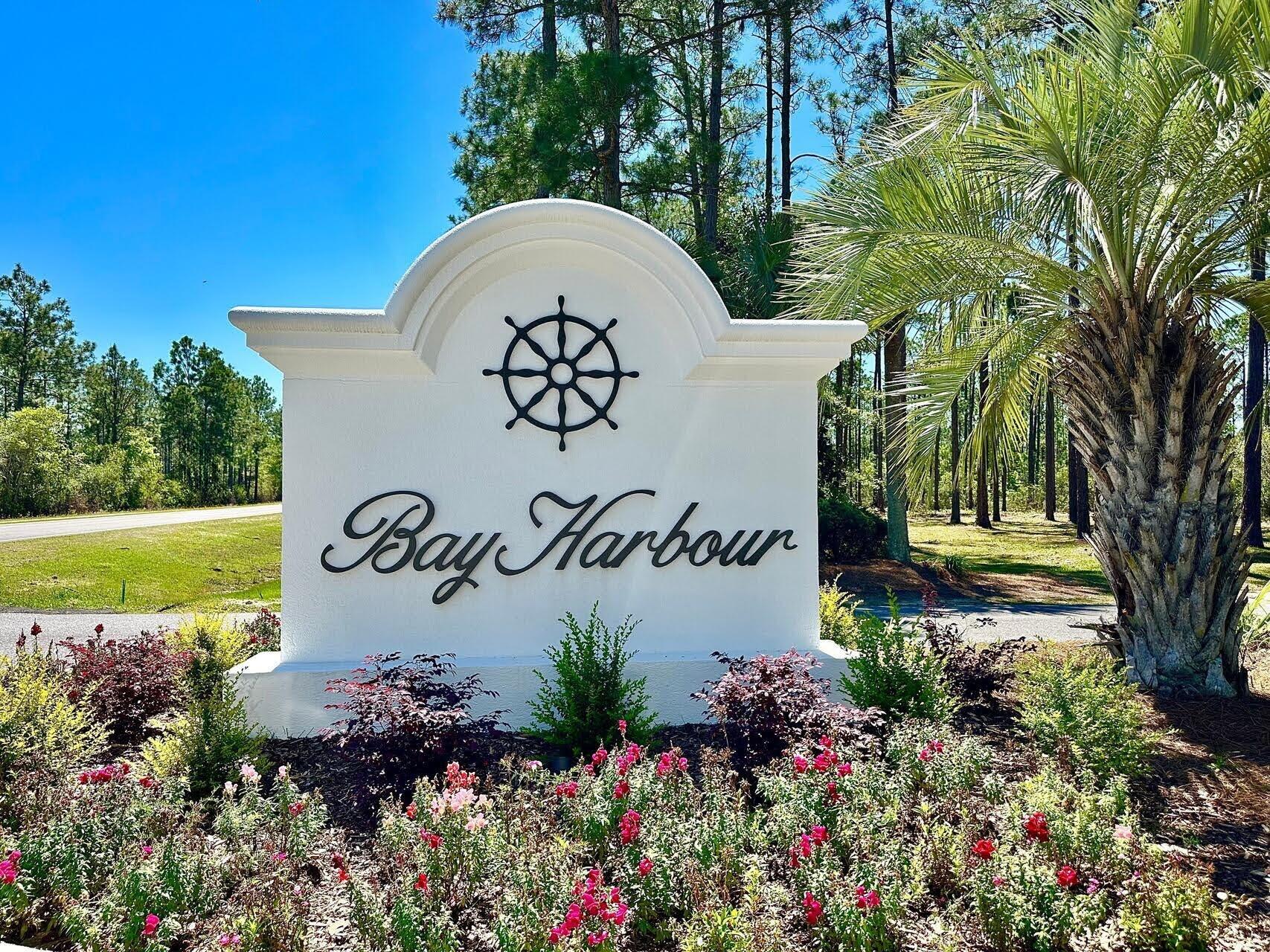 Lot 53 South Sunset Harbour Freeport, FL 32439 - Photo 2 of 23 Bay Harbour Entry Sign