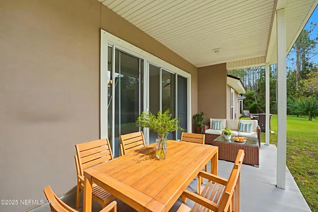 a view of a lake with a big yard