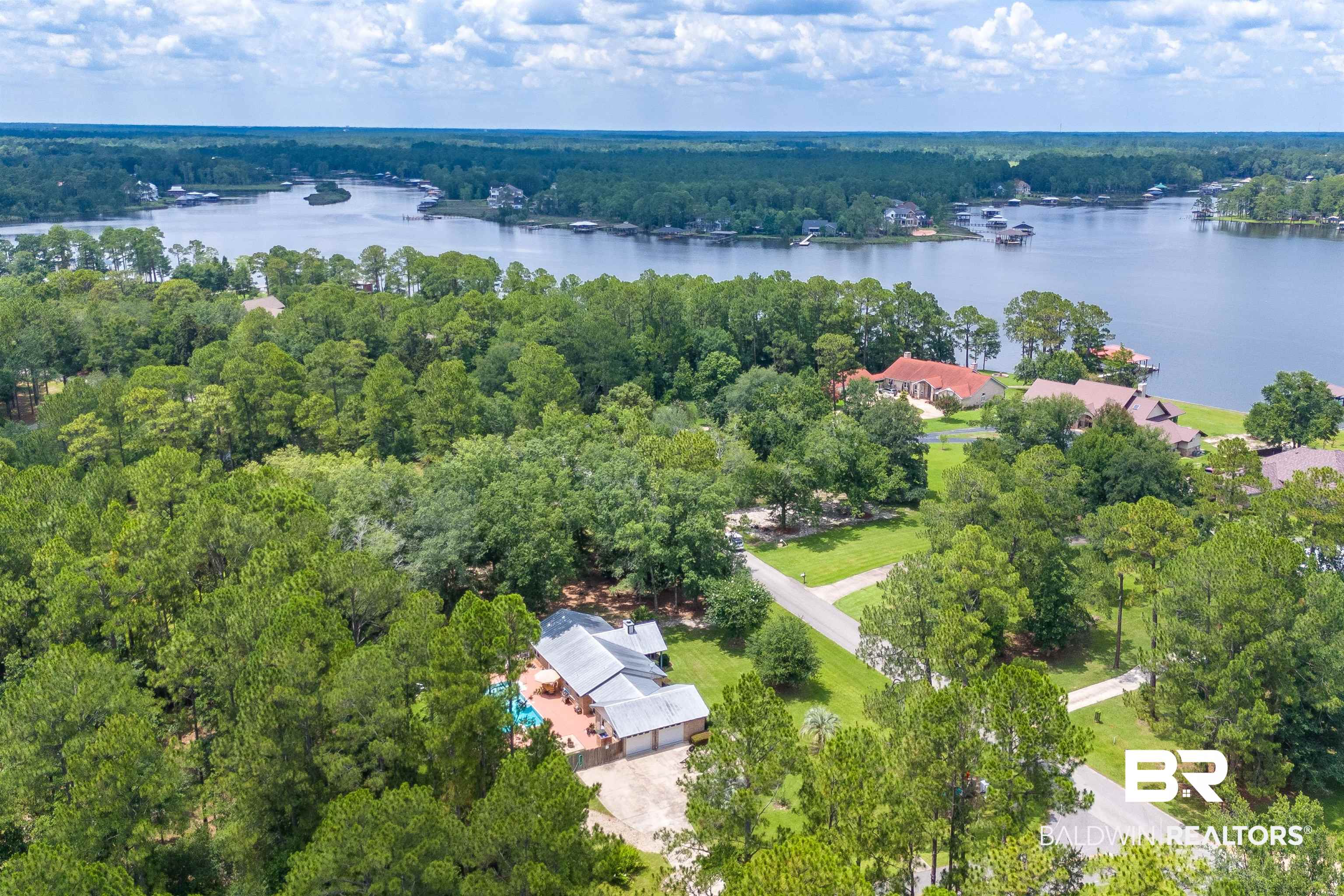 24551 Wolf Bay Drive Foley, AL 36535 - Photo 54 of 59 Drone / aerial view of a nearby body of water