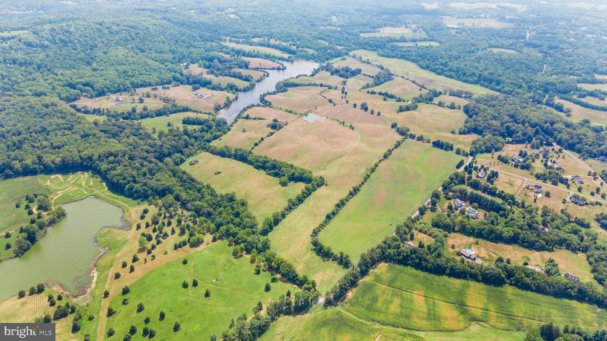 Shelburne Glebe Road Leesburg, VA 20175 - Photo 5 of 7 Aerial of the farm with lake access