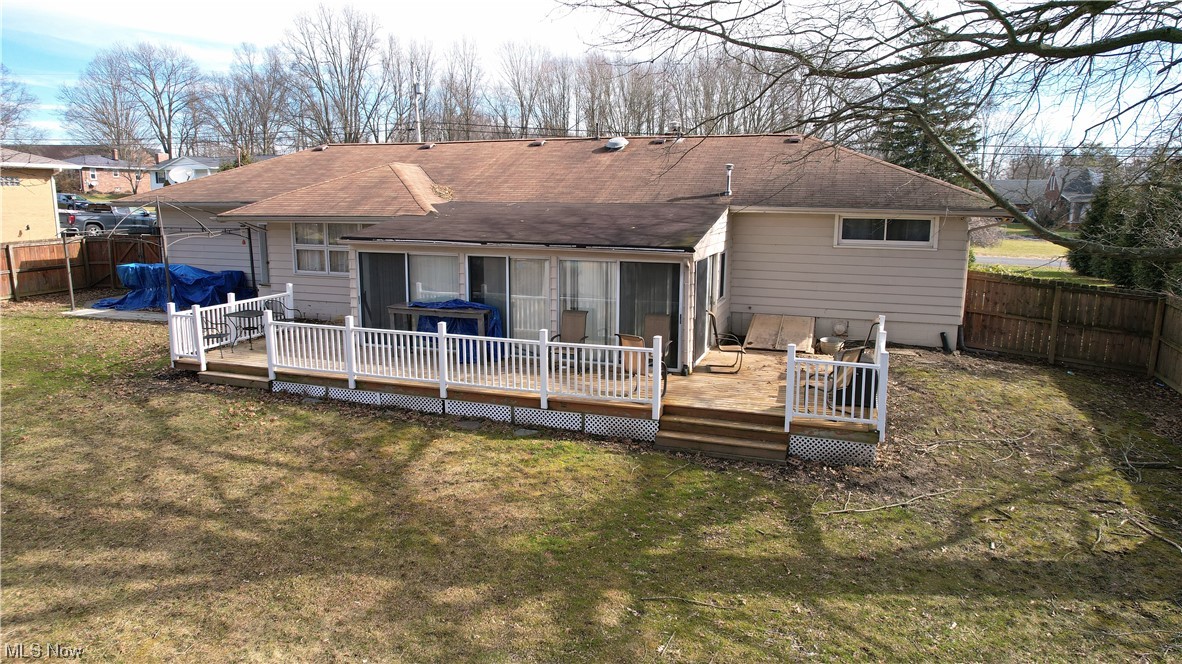 4061 Marks Rootstown, OH 44272 - Photo 19 of 25 Rear view of property with a deck and a yard