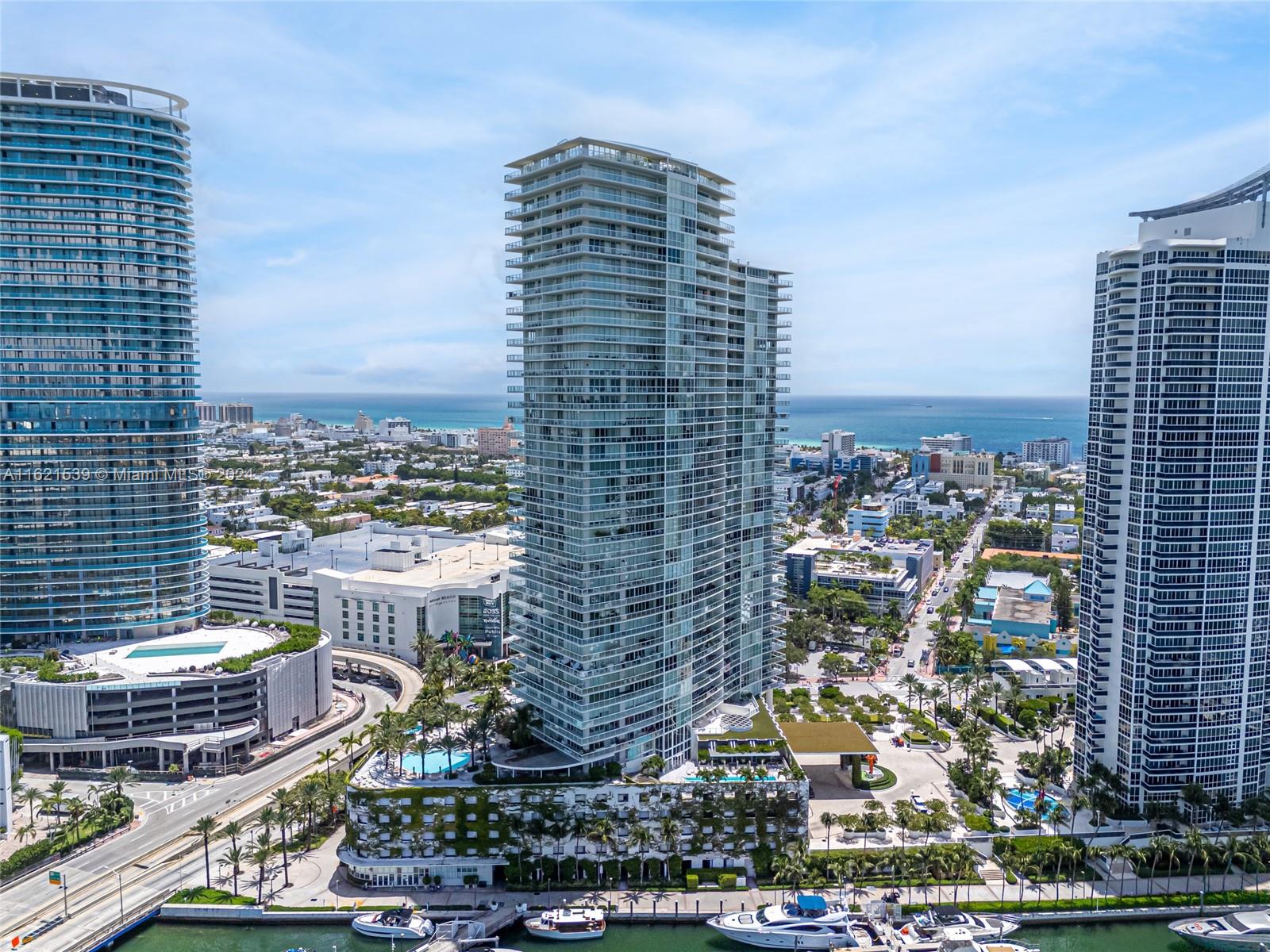 450 Alton Road, Unit 3106 Miami Beach, FL 33139 - Photo 39 of 40 a city view with tall buildings