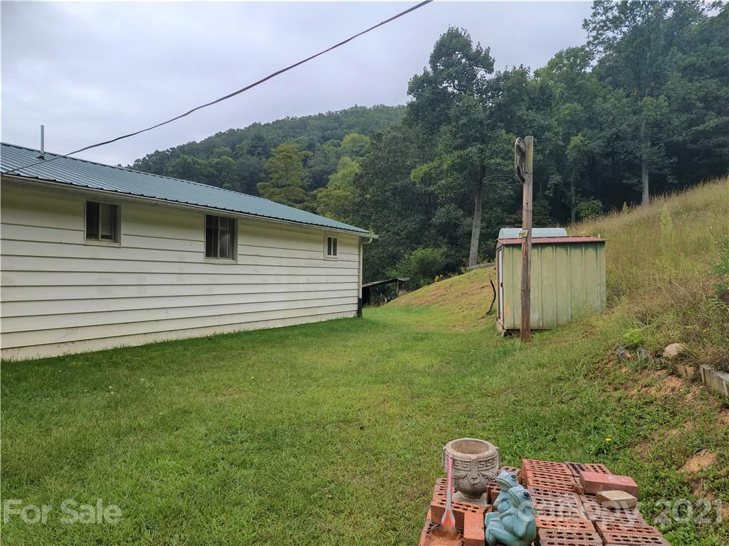 1731 Chambers Mountain Road Clyde, NC 28721 - Photo 28 of 37 a backyard of a house with lots of green space
