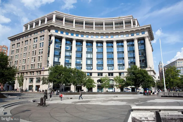 a front view of a building