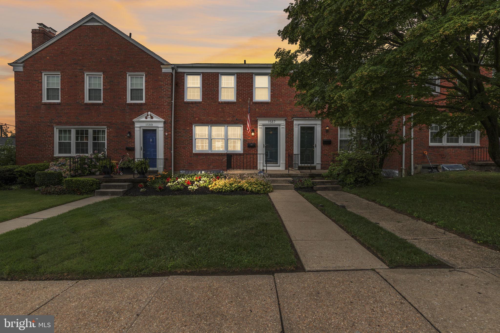 1587 Doxbury Road Towson, MD 21286 - Photo 25 of 31 Charming brick duplex at sunset.