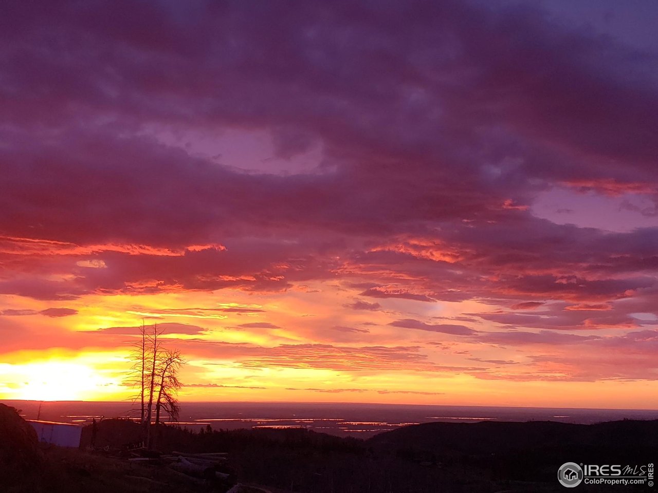 4119 Davis Ranch Road Bellvue, CO 80512 - Photo 30 of 40 a view of sunset
