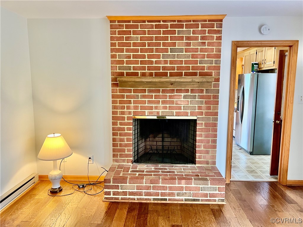 8426 Forge Road Henrico, VA 23228 - Photo 33 of 46 Detailed view of a baseboard radiator, stainless s