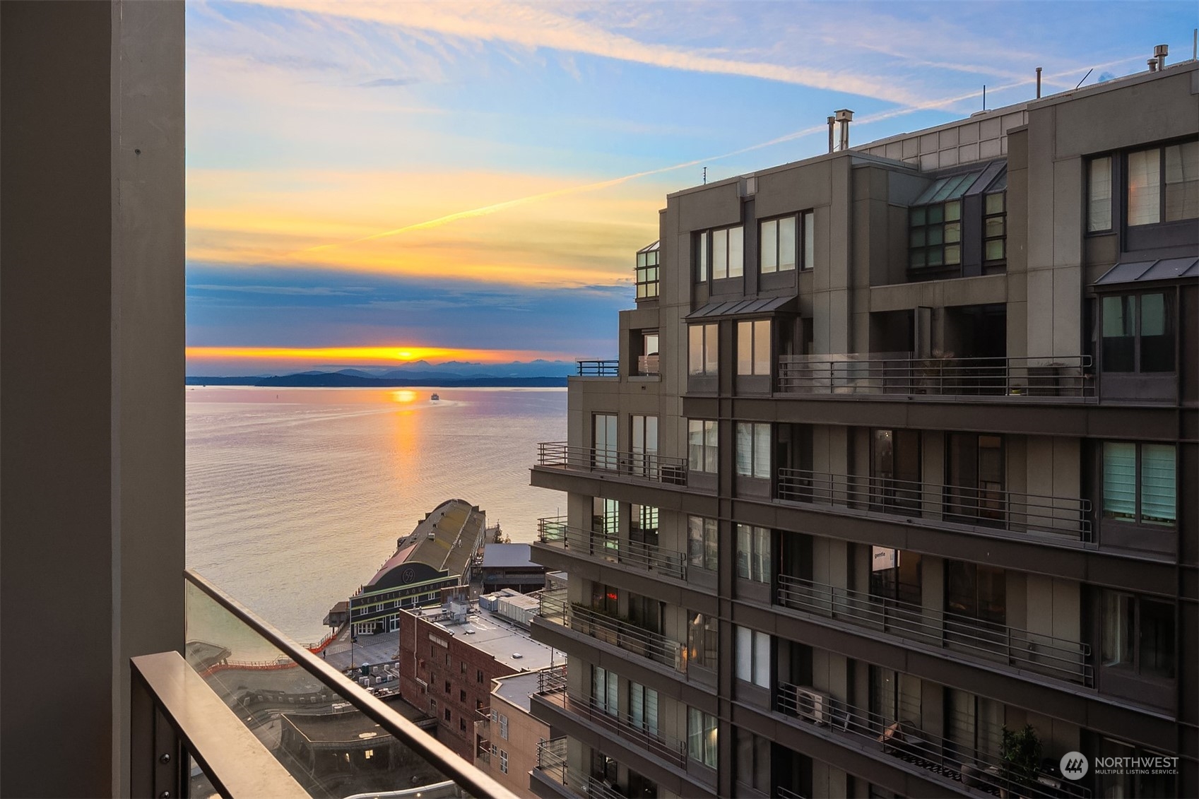 99 Union Street, Unit 1104 Seattle, WA 98101 - Photo 18 of 38 a view of a city from a balcony
