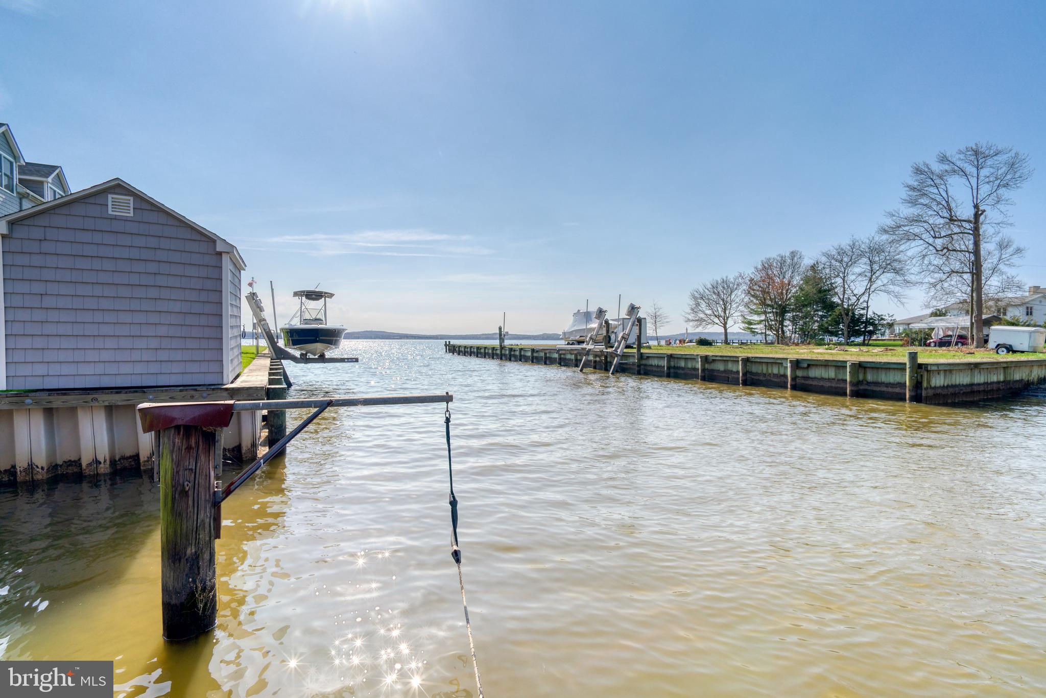 3 Little River Road Perryville, MD 21903 - Photo 20 of 22 The bulkheaded canal with a floating dock