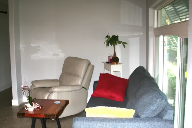 a view of front door of house