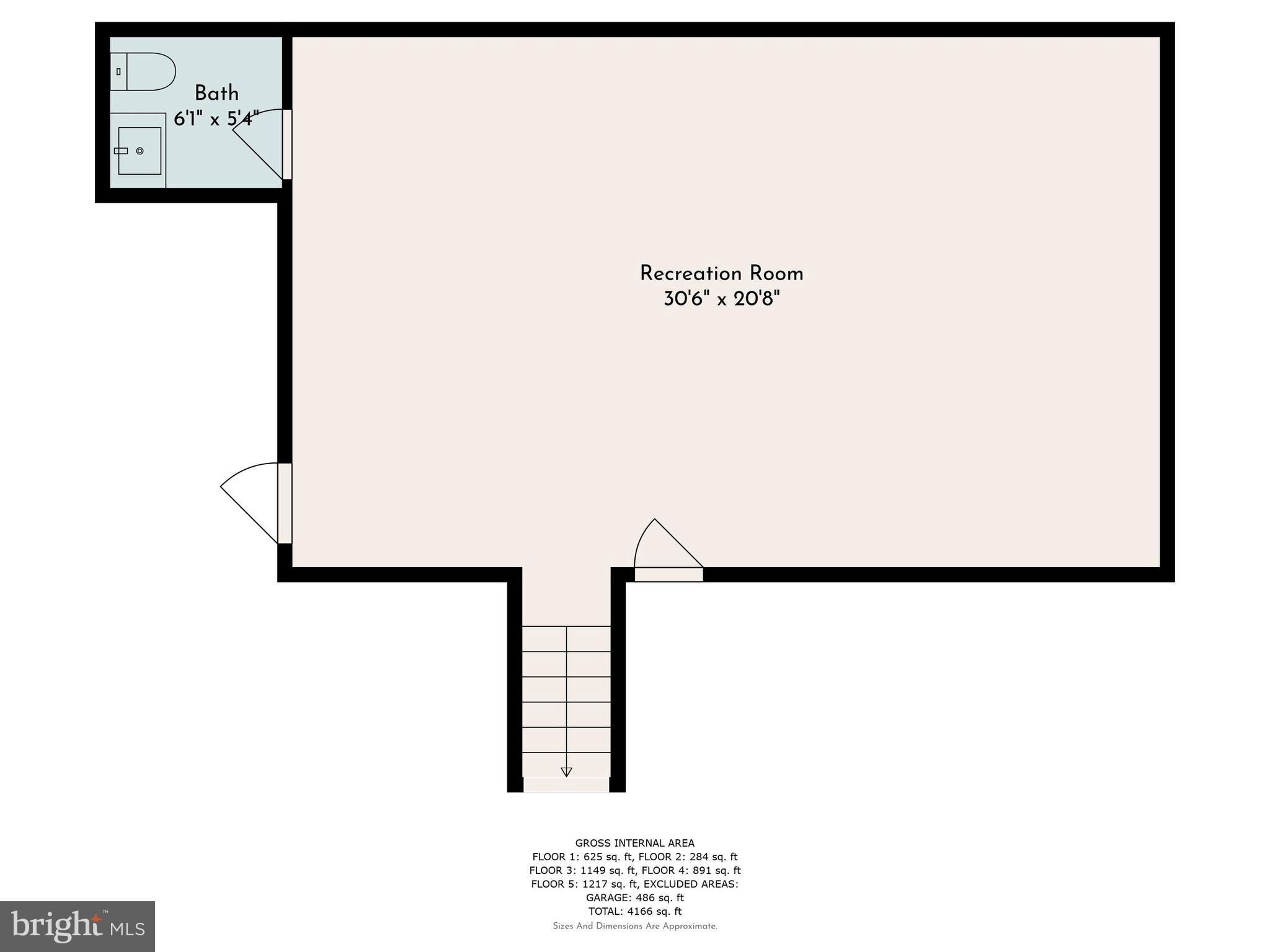 745 Campwoods Road Villanova, PA 19085 - Photo 47 of 47 Floor plan recreation room and storage