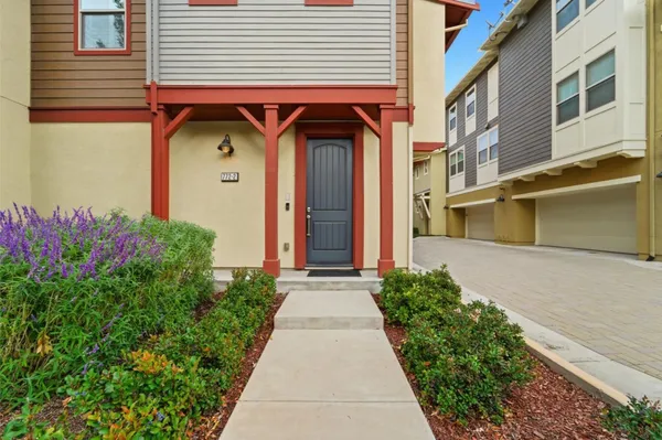 a front view of a house with entryway