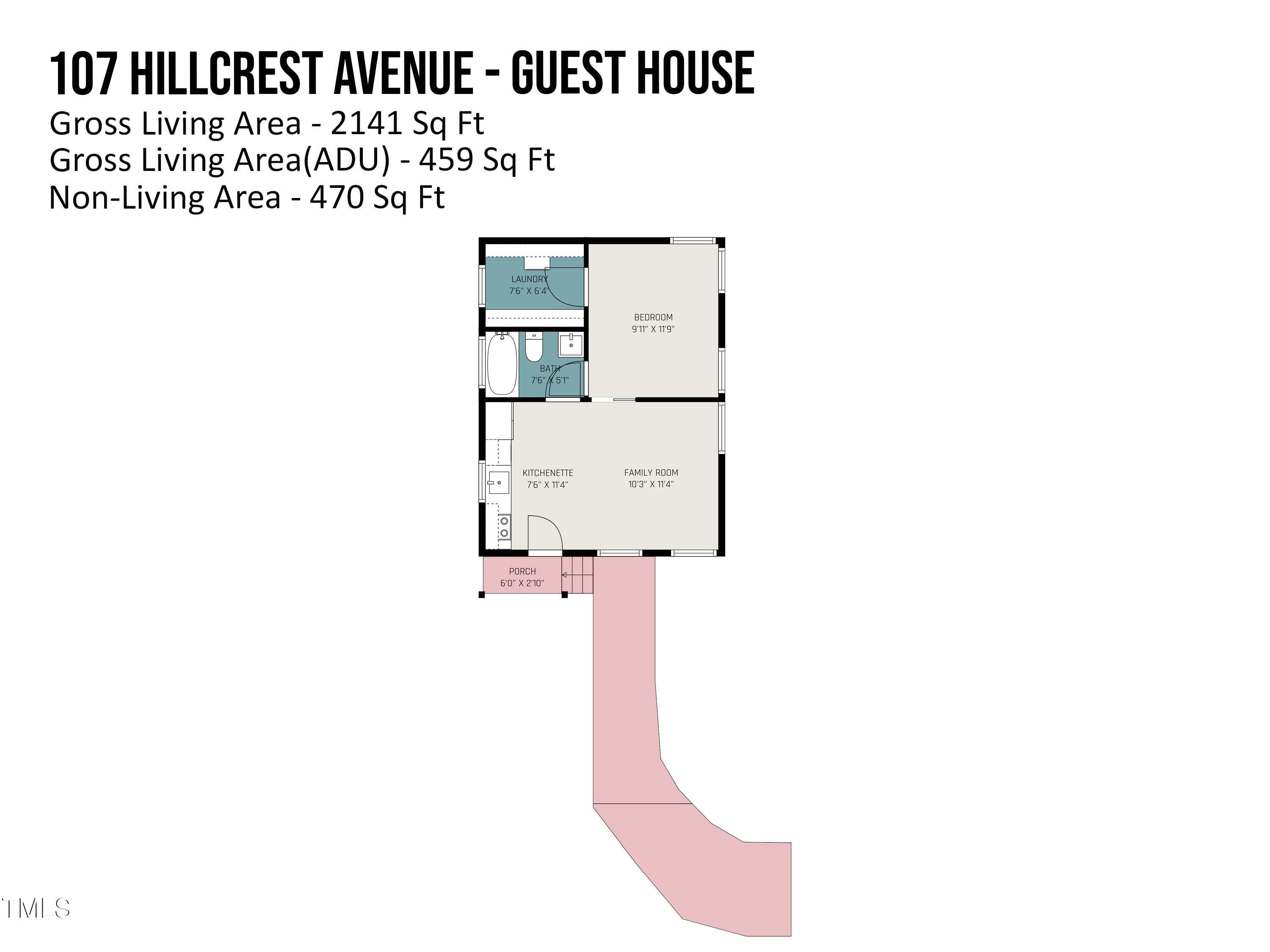 107 Hillcrest Avenue, Unit C & D Carrboro, NC 27510 - Photo 57 of 61 107_hillcrest_avenue_-guest_house_932