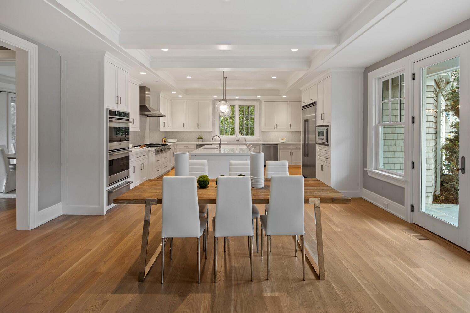 35 Prospect Road Westport, CT 06880 - Photo 8 of 40 a view of a dining room with furniture window and wooden floor