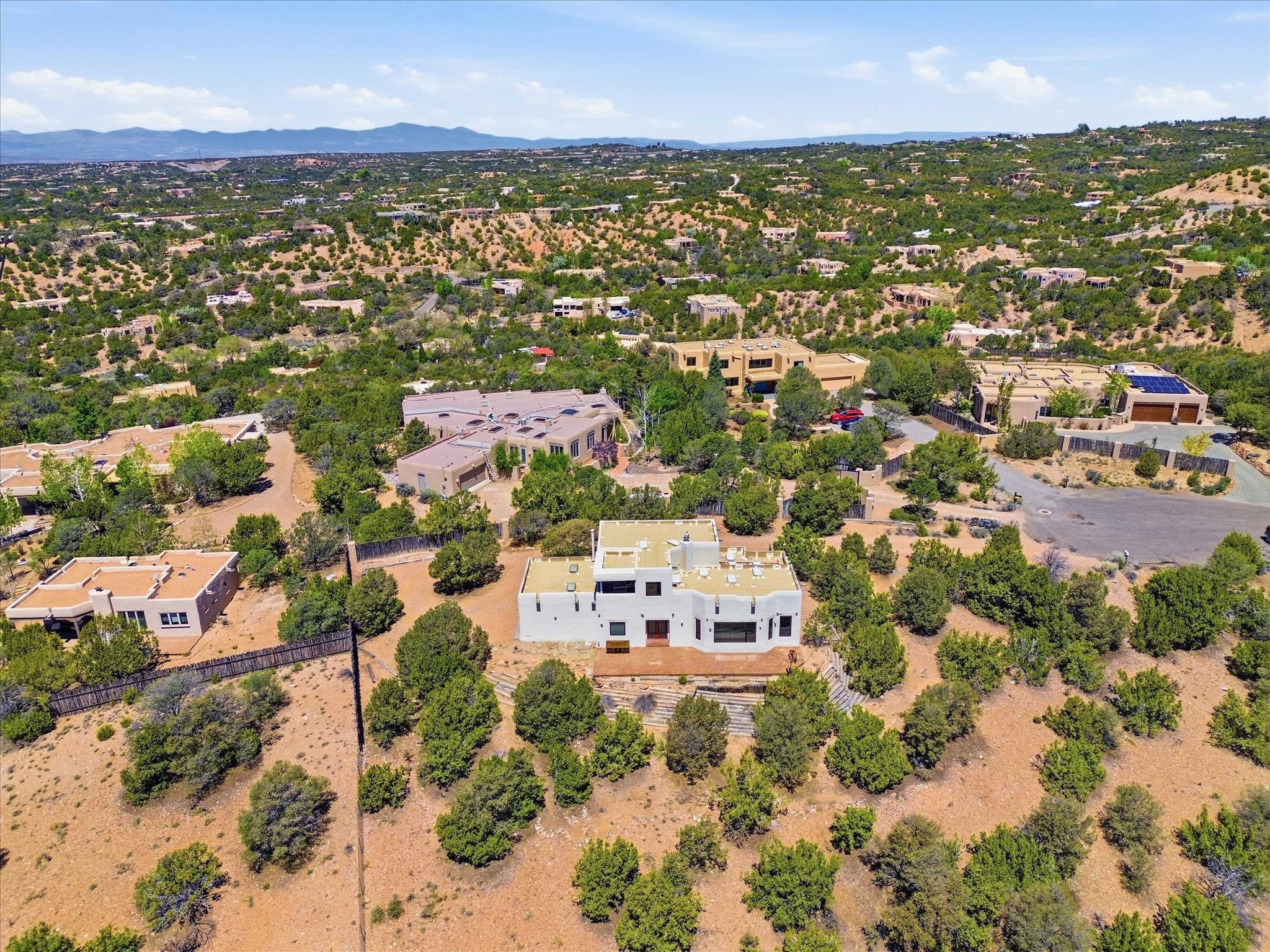 975 Indian Ridge Road Santa Fe, NM 87501 - Photo 56 of 67 Aerial View