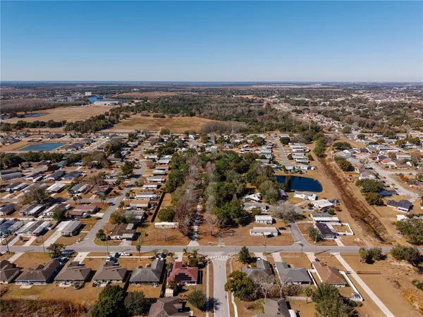 an aerial view of a city