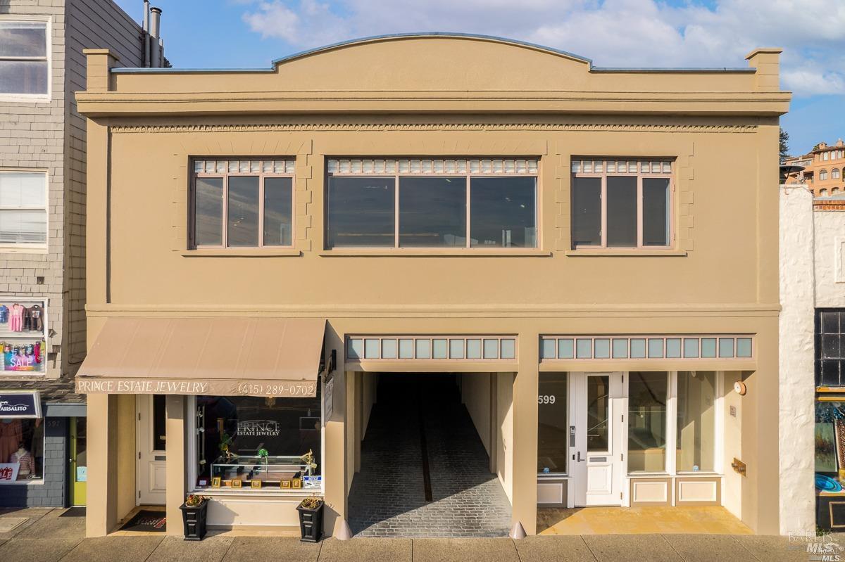599 Bridgeway Sausalito, CA 94965 - Photo 2 of 37 a front view of a building with glass windows and door