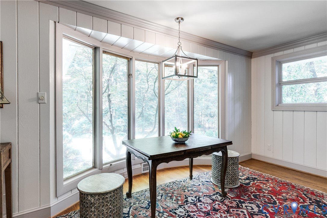 10475 Cherokee Road Richmond, VA 23235 - Photo 16 of 74 Bay window with white trim, board and batten wall