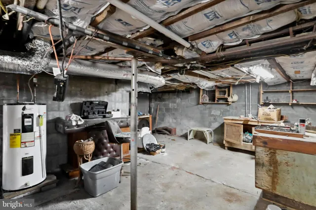 a view of storage and utility room