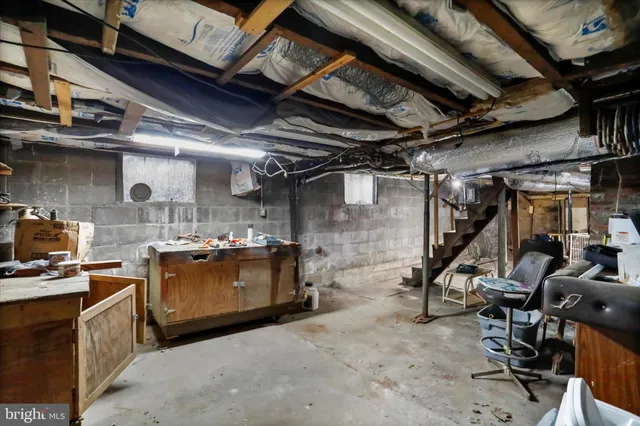 a view of storage and utility room