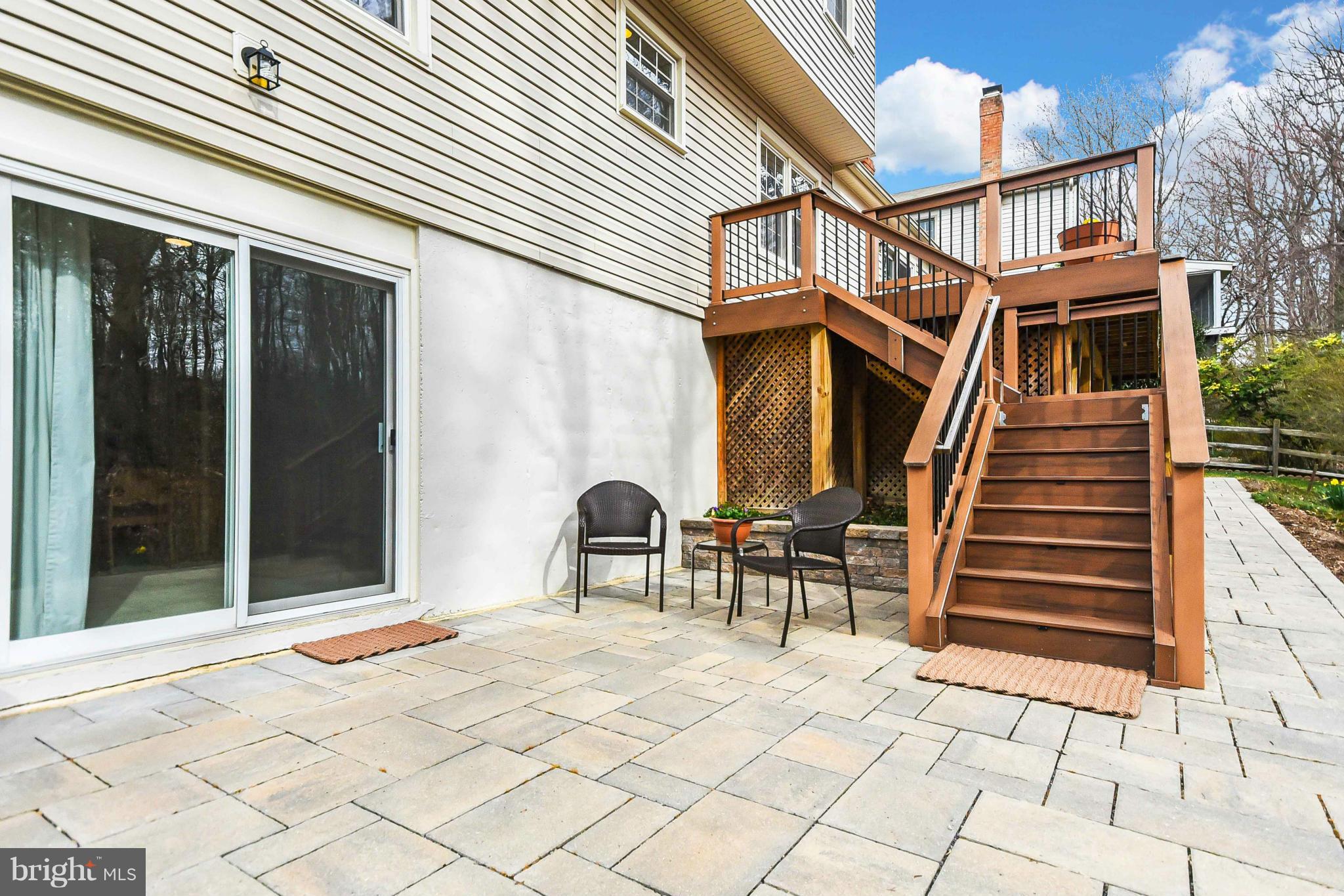 8135 Viola Street Springfield, VA 22152 - Photo 24 of 30 Custom built stone patio off of recreation room