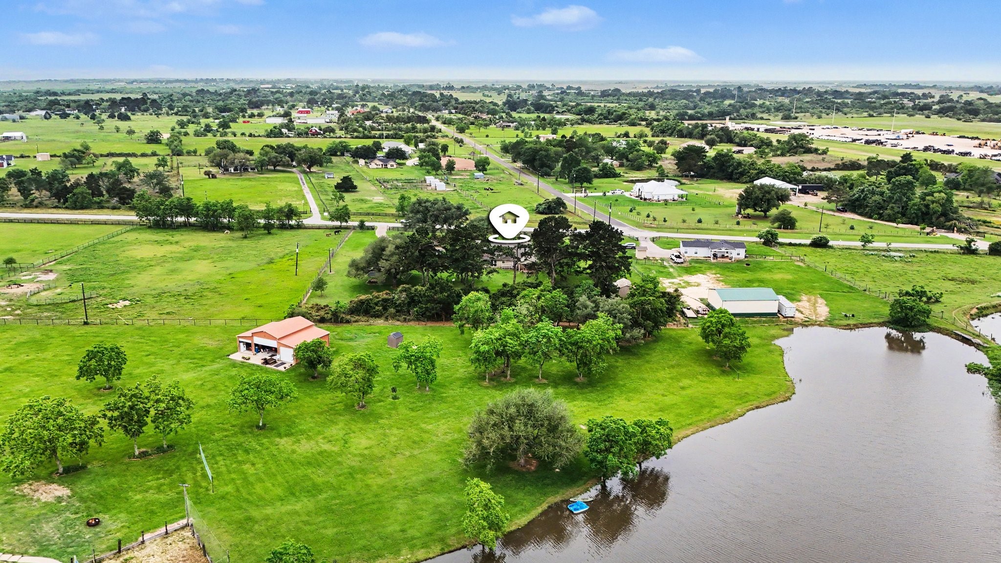 35564 Brumlow Road Hempstead, TX 77445 - Photo 43 of 46 a view of yard with swimming pool and outdoor seating